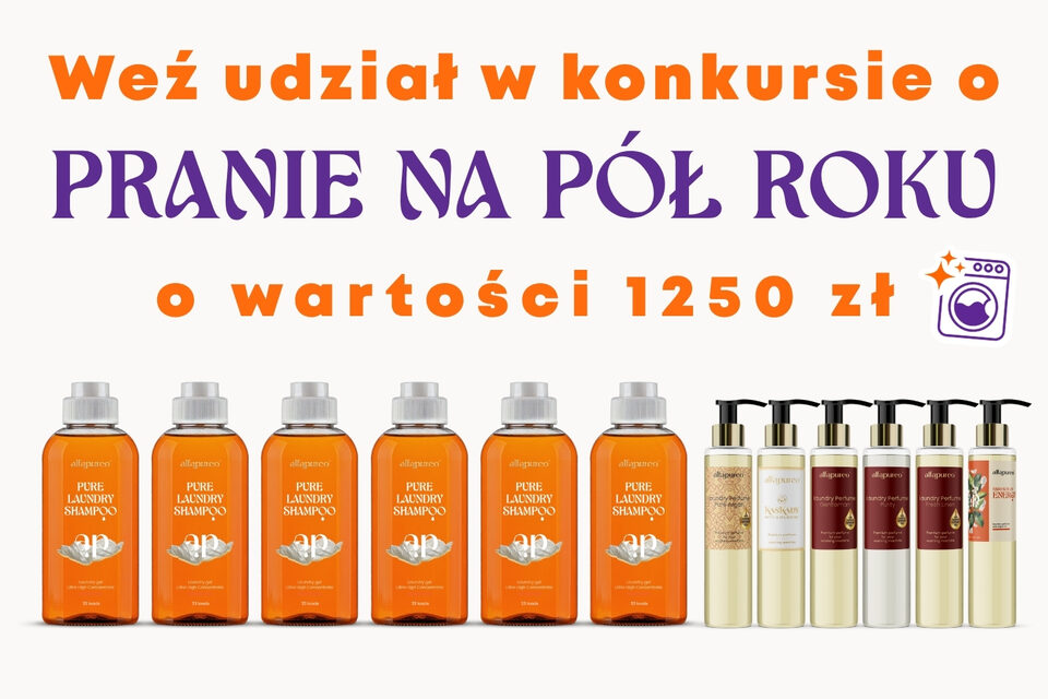 Weź udział w konkursie o pranie na pół roku o wartości 1250 zł
